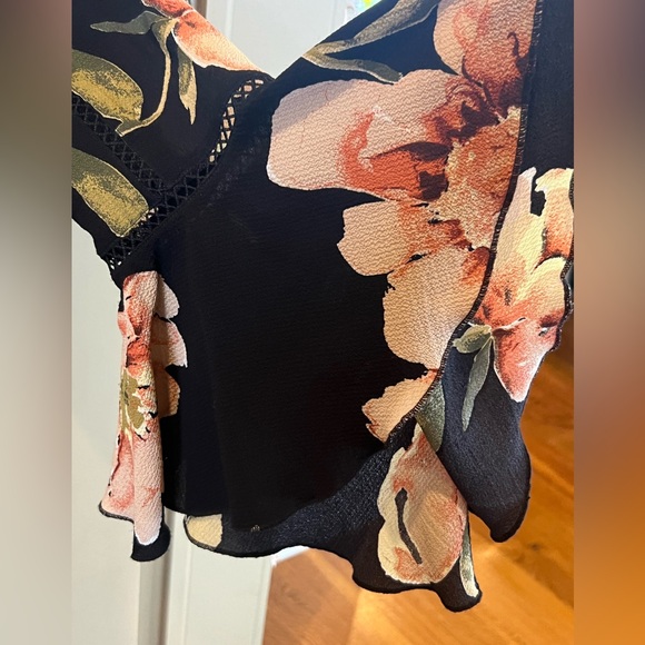 L’Atiste floral bell sleeve bohemian mini dress - Picture 4 of 7